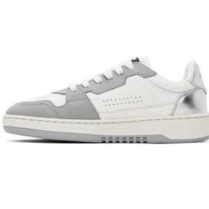 Axel Arigato White and Gray Leather Sneakers